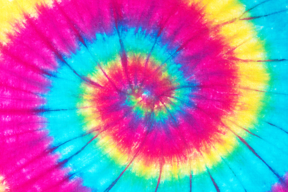 Spiral Tie And Dye Print