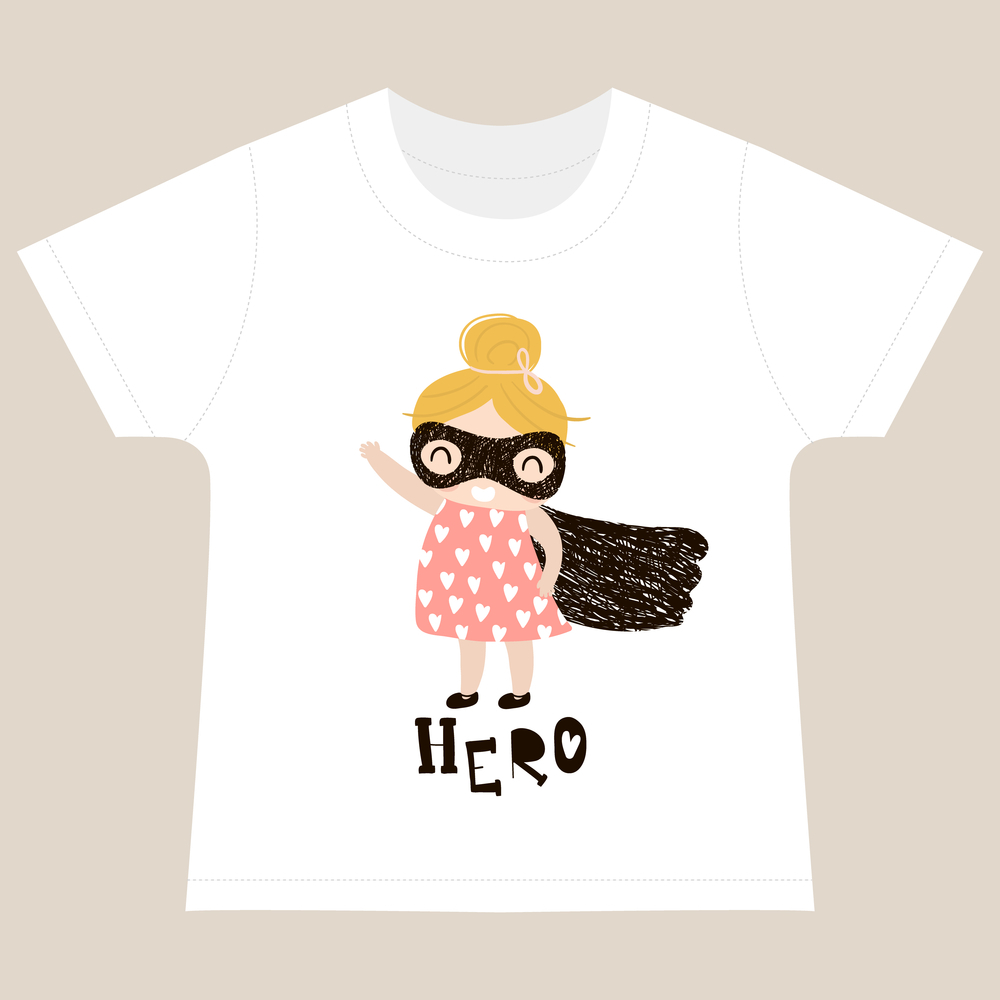Super Hero T Shirt Print
