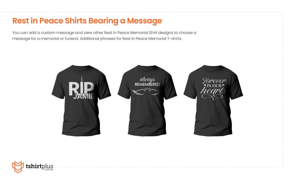 In Loving Memory Of - Shirts Designs With Slogans