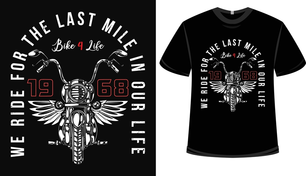 The last ride t shirt printing design