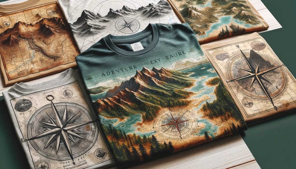 Adventure Maps On T Shirts
